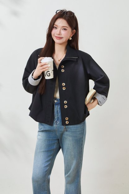 Casual Loose-Fit Tunic Coat FCW6933