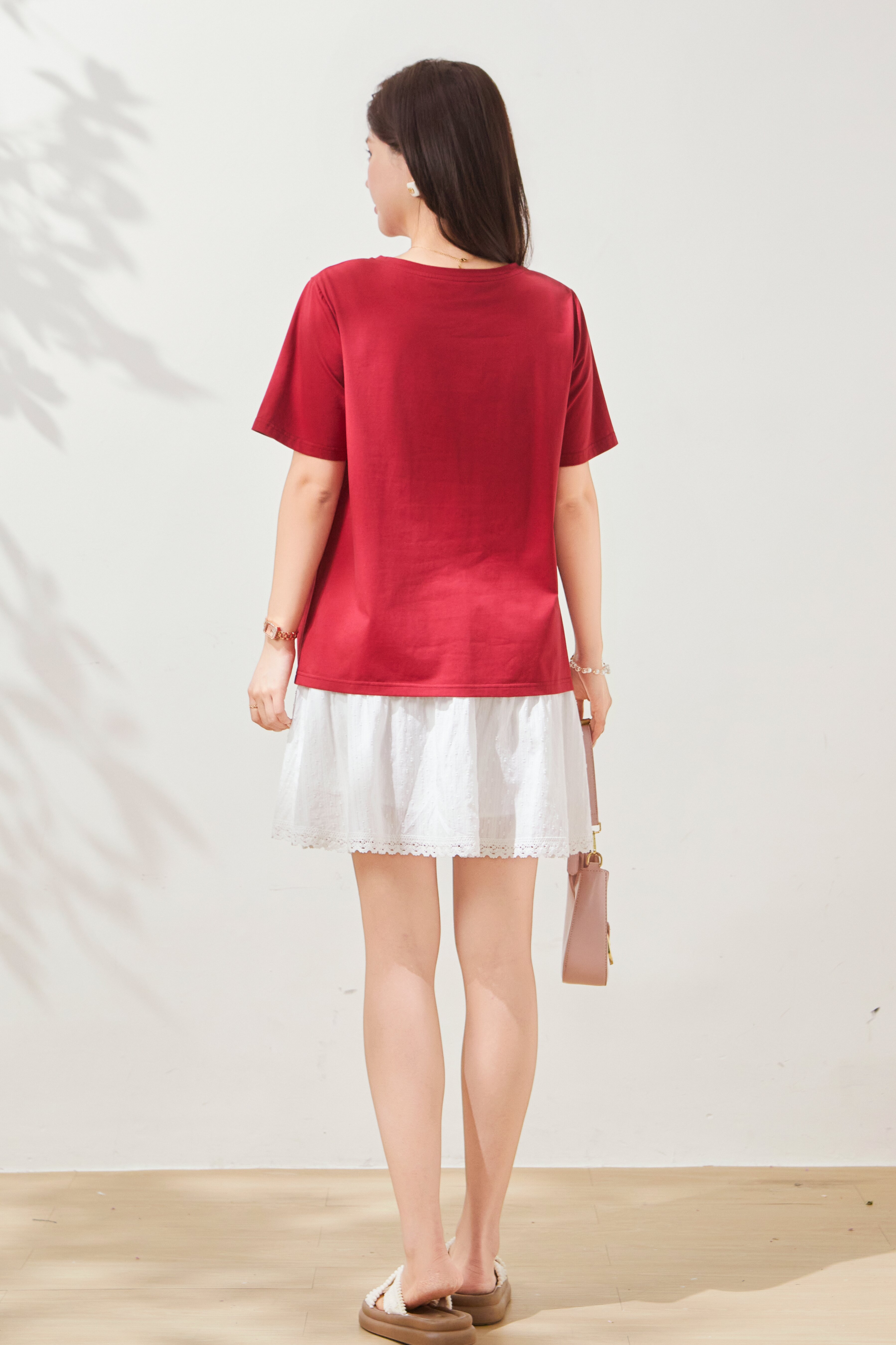 Trojan printed round neck T-shirt FXZ8035