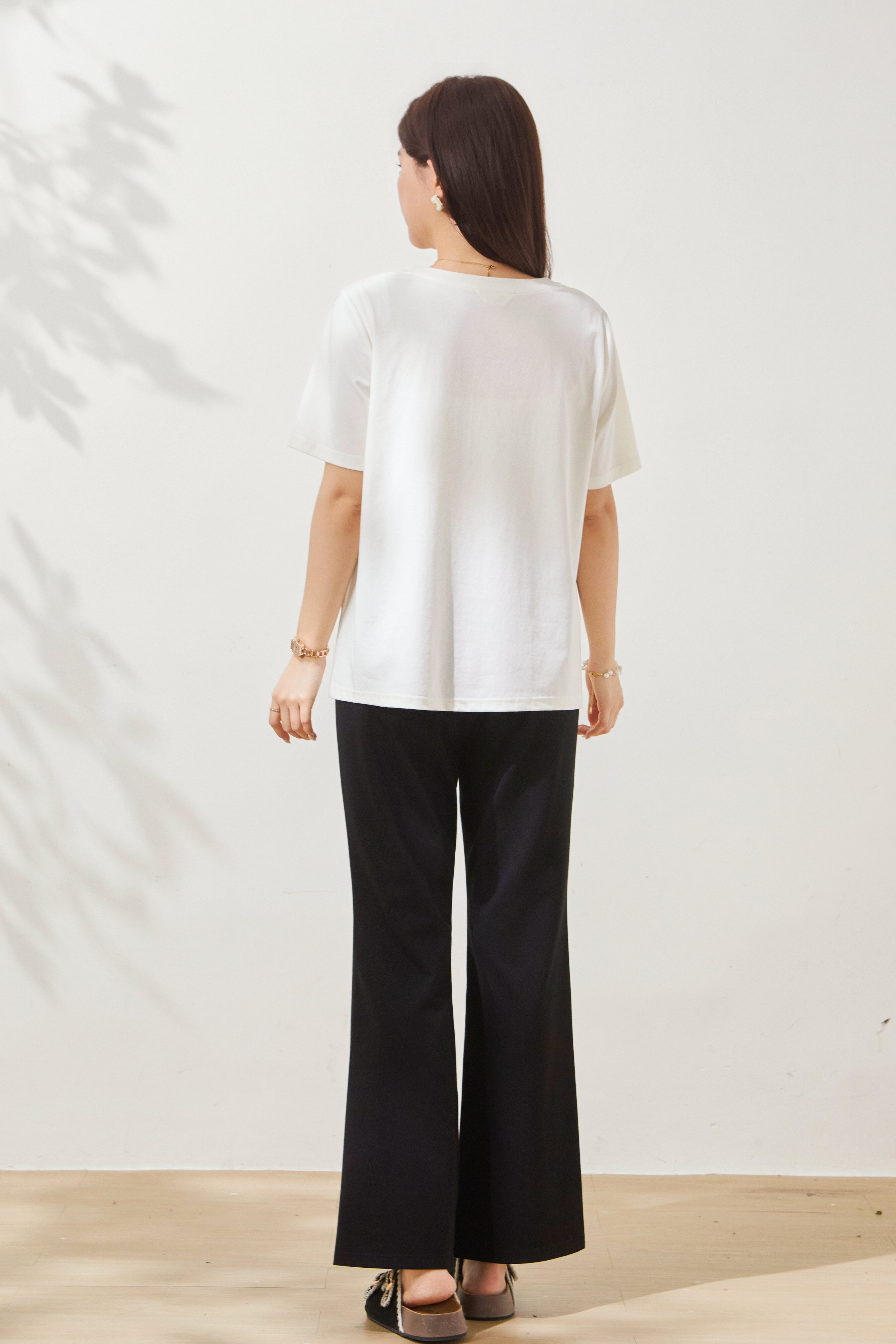 Oil painting graffiti design trendy T-shirt FXZ8051