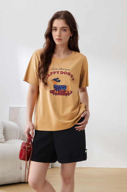 Dachshund Printed T-Shirt EXZ3067