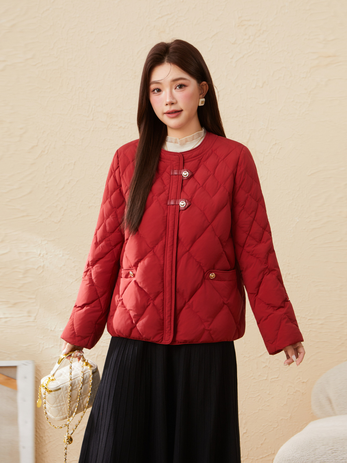 Warm quilted down jacket EDY5693