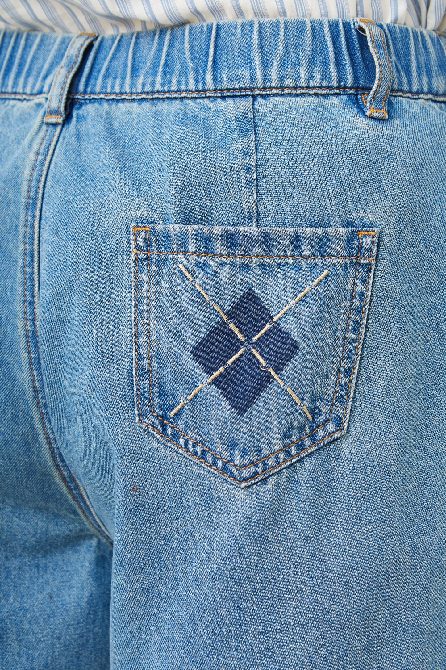 retro straight-leg Slimming look Jeans DDK2199