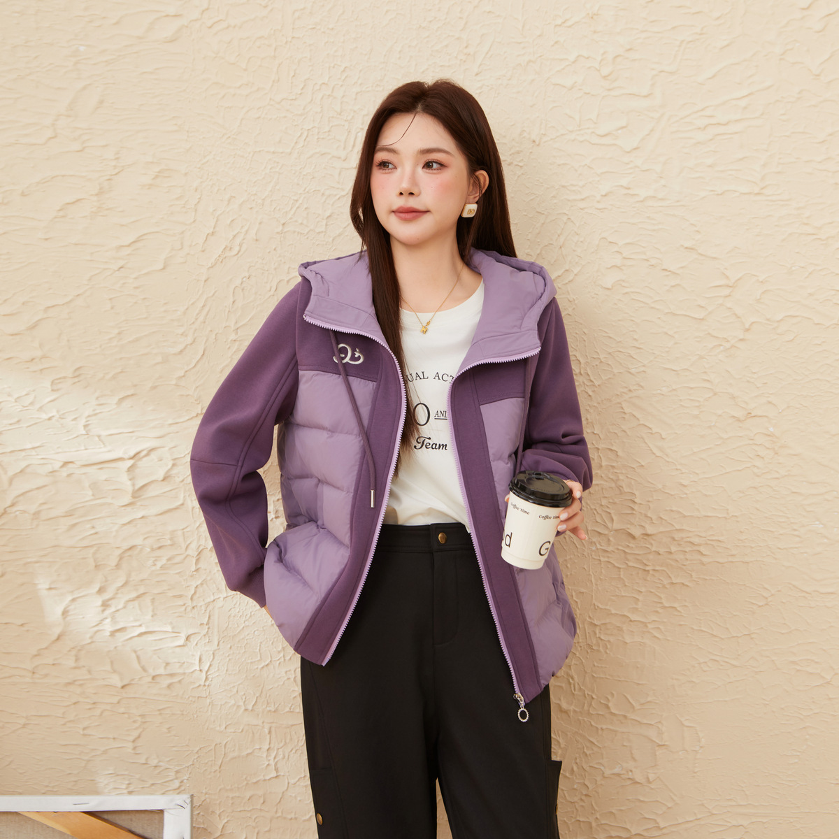 Sports casual Hooded Lightweight Down Jacket EDY5896N