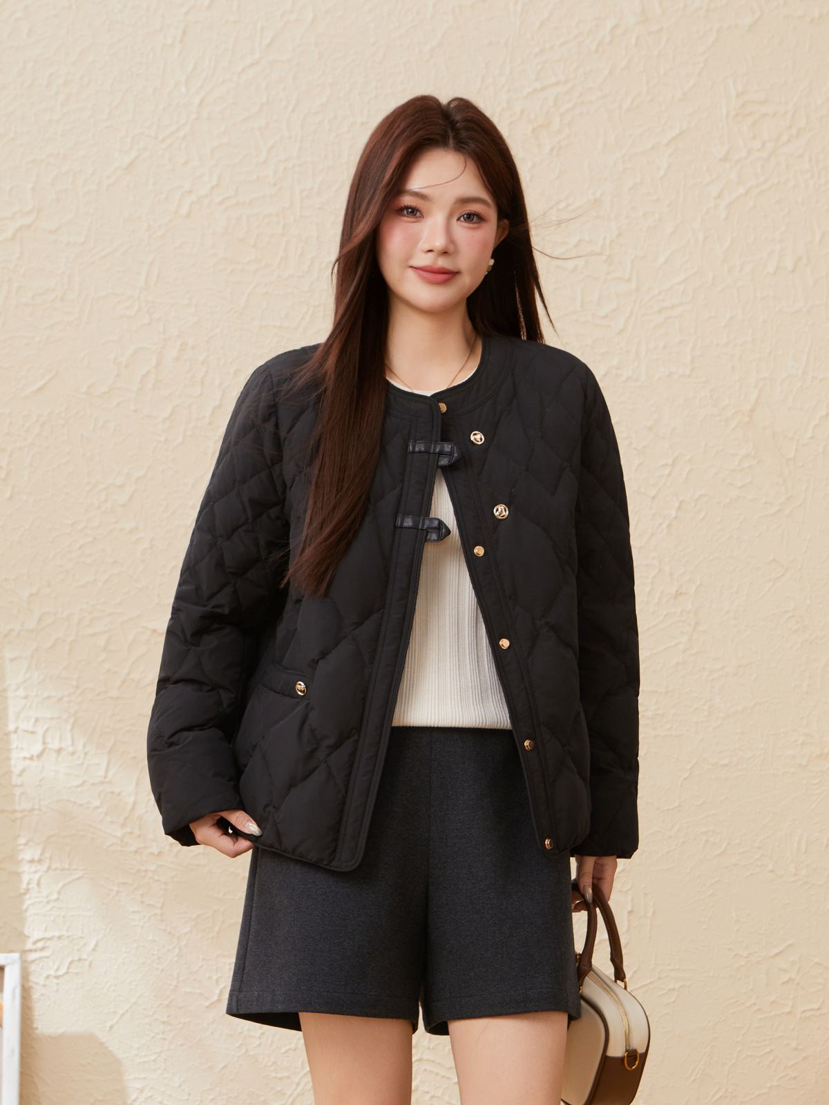 Warm quilted down jacket EDY5693