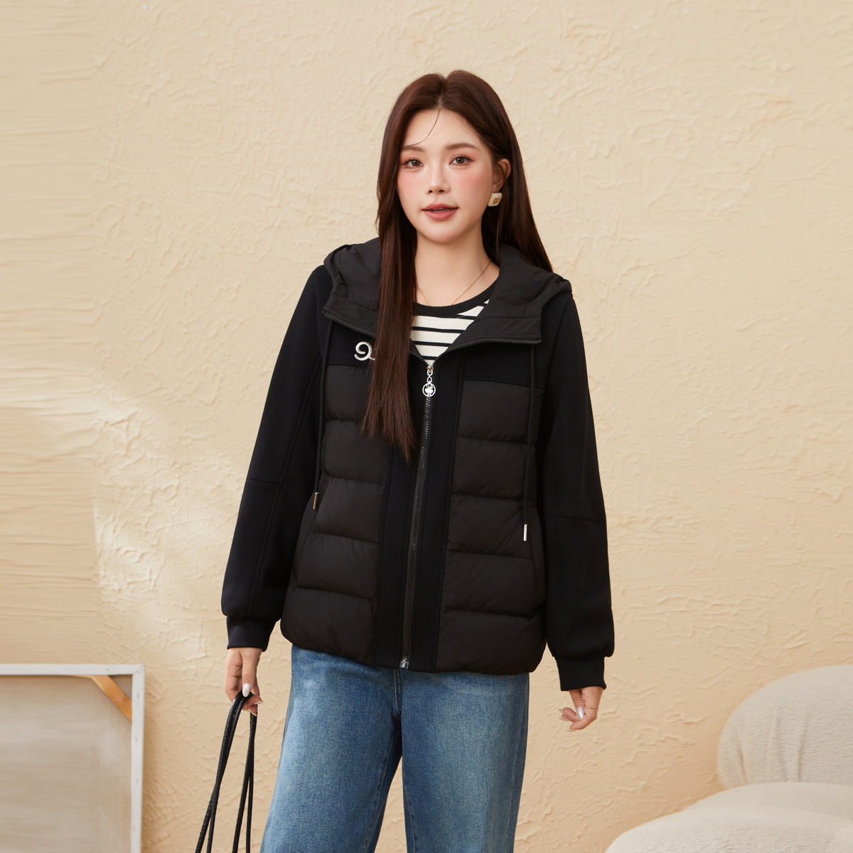 Sports casual Hooded Lightweight Down Jacket EDY5896N