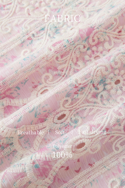 Lace Crochet Fake Two-Piece Shirt DXA1610