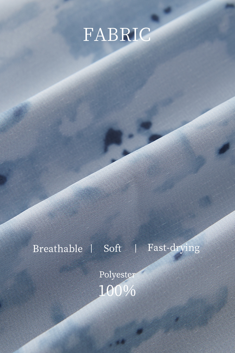 Ink Wash Chinese Style Button Dress DXQ1790