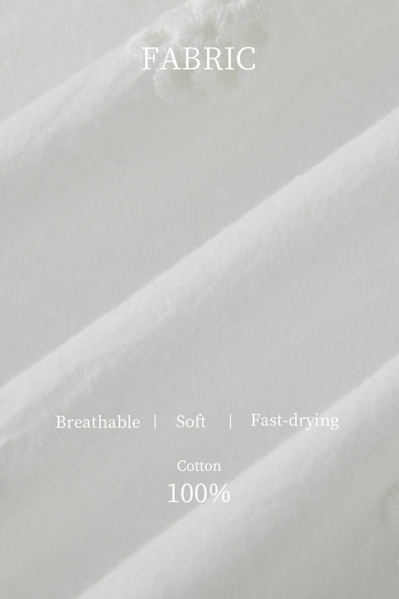 Curved Hem Elegant Embroidered Shirt ECA2577