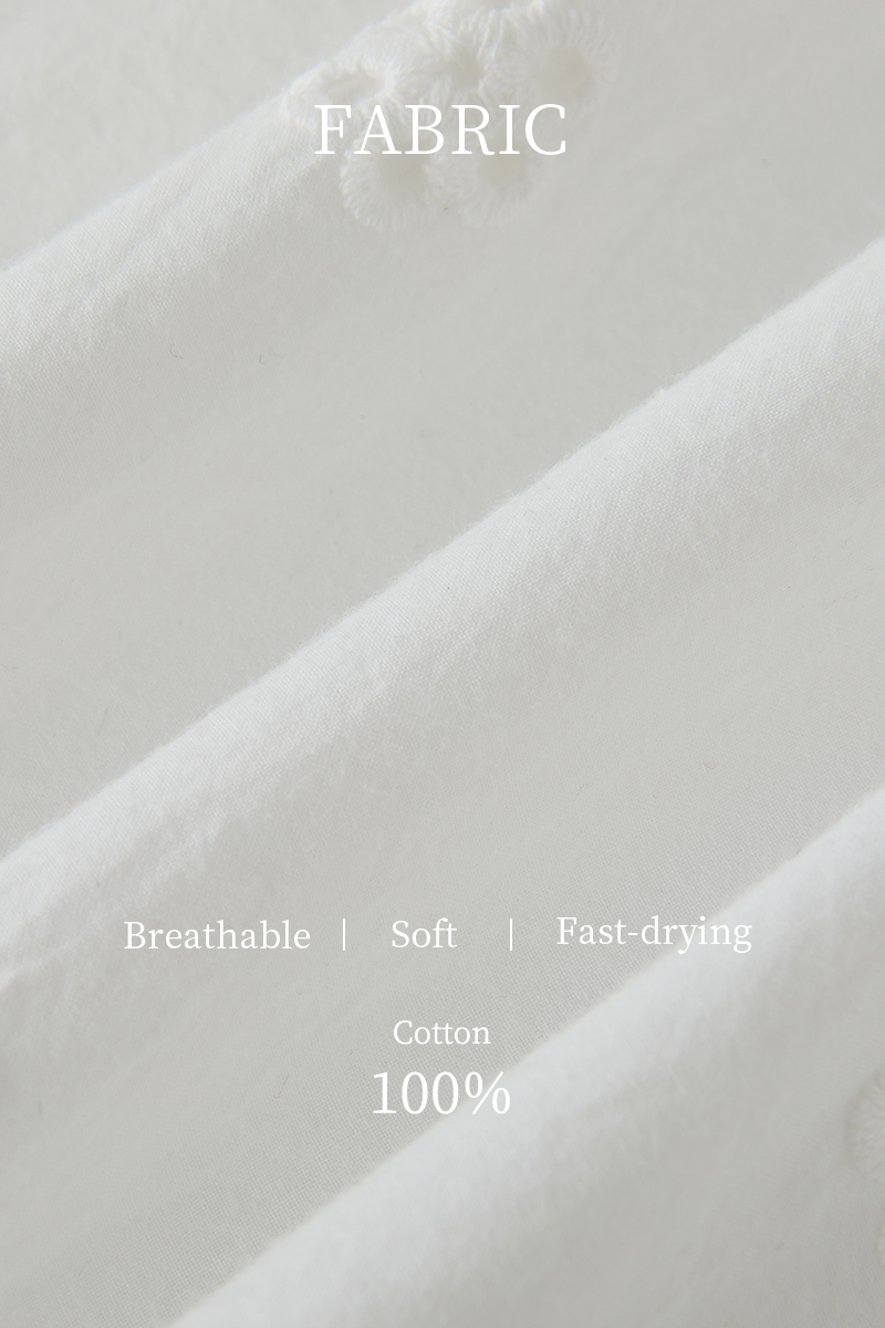 Curved Hem Elegant Embroidered Shirt ECA2577