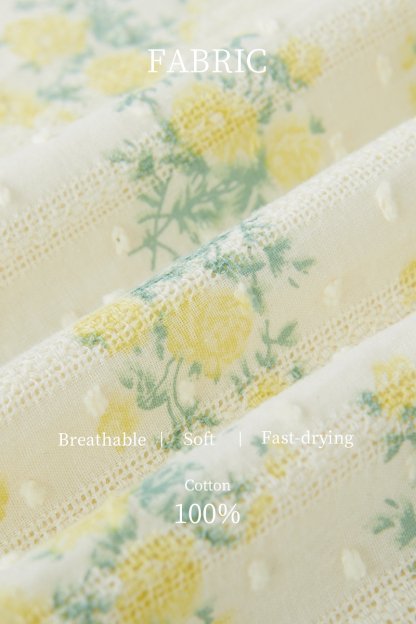 Lace Collar Floral Blouse EXA2981