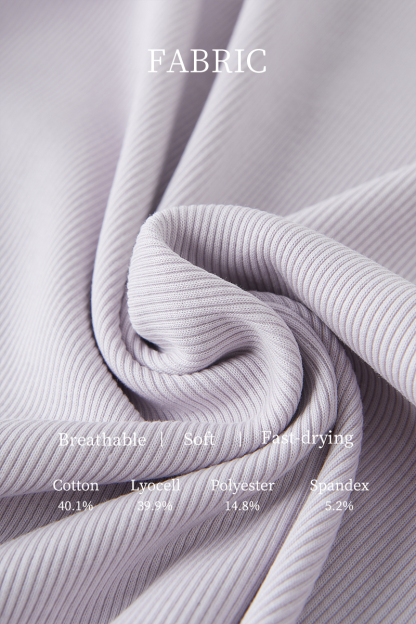 SEA Pleated Waist Tencel Cotton Top EXZ5068