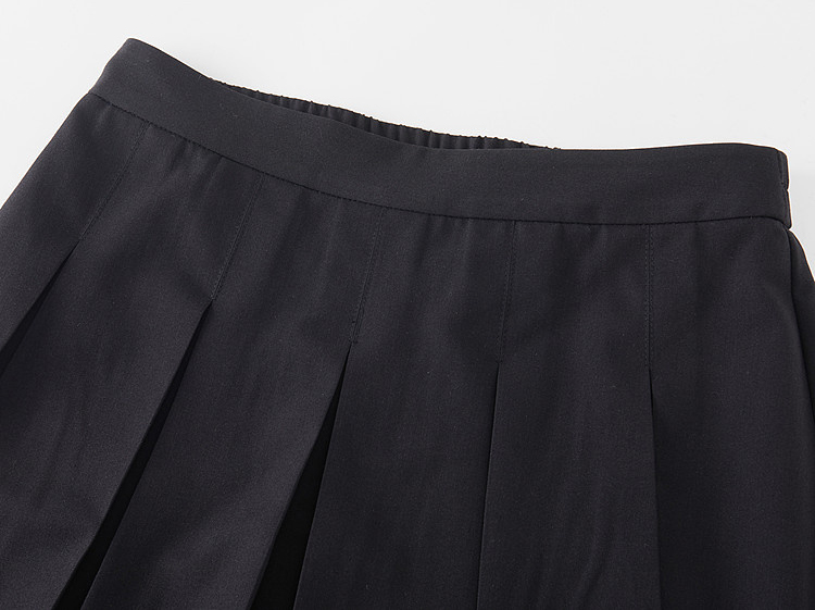 High-waisted pleated youth-reducing skirt FXBQ7307