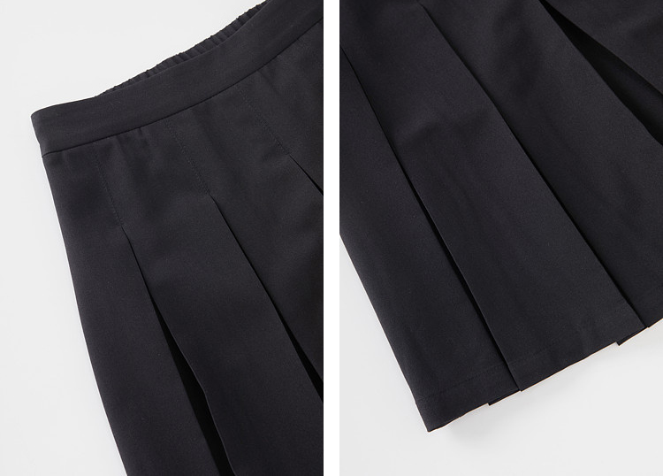 High-waisted pleated youth-reducing skirt FXBQ7307