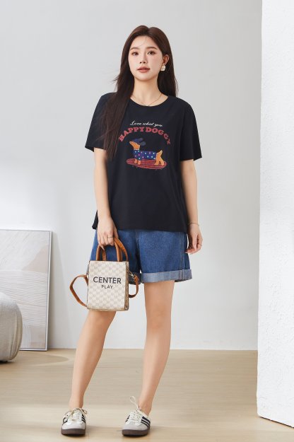 Dachshund Printed T-Shirt EXZ3067