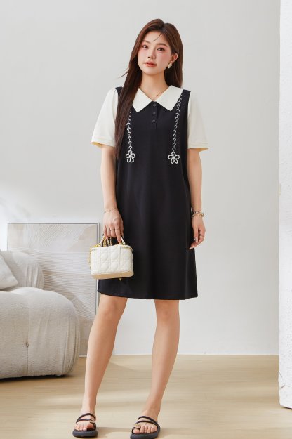 SEA Elegant Little Chanel Style Knitted Dress EXQ5116