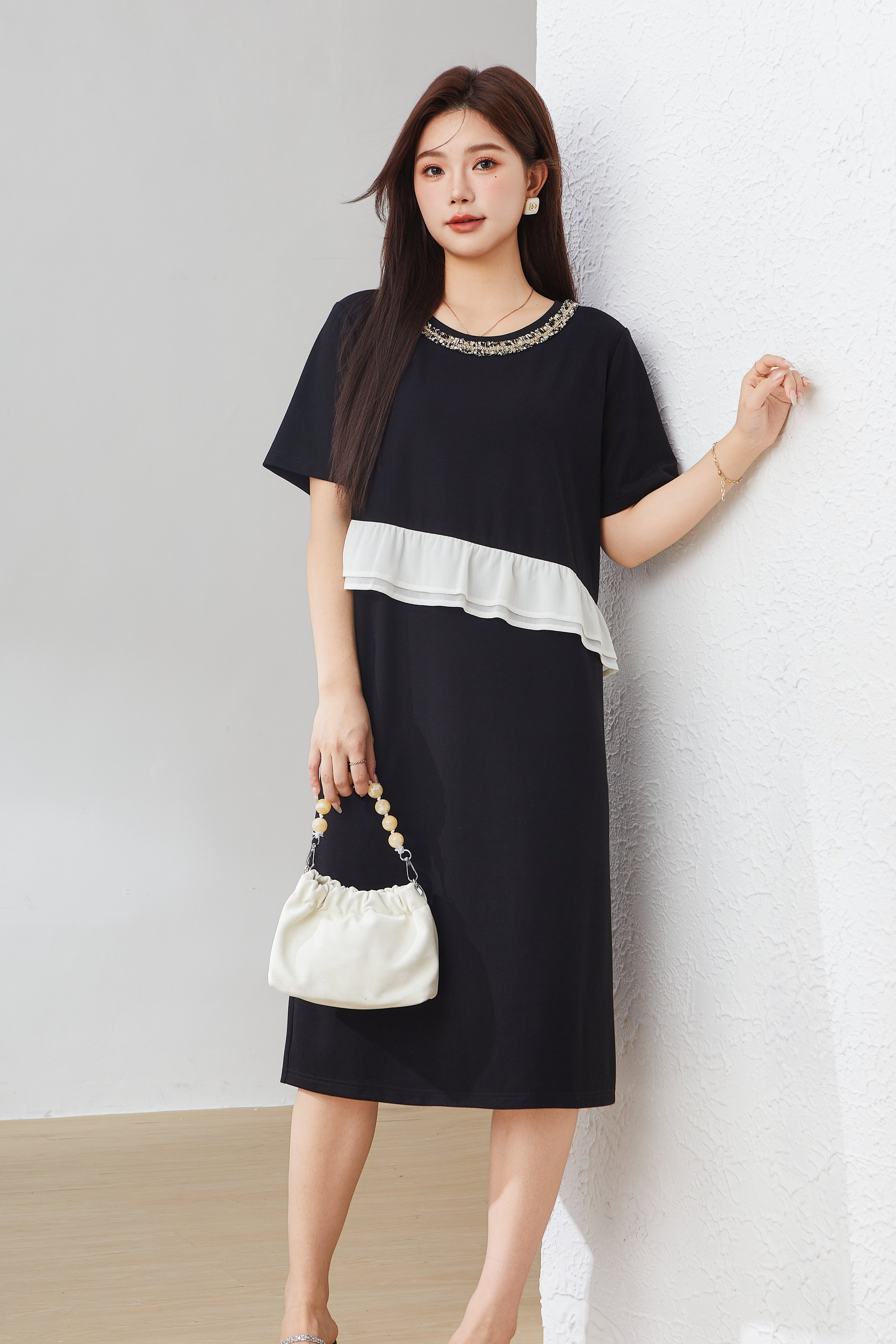 SEA Sweet Style Ruffled Waist Dress EXQ2908