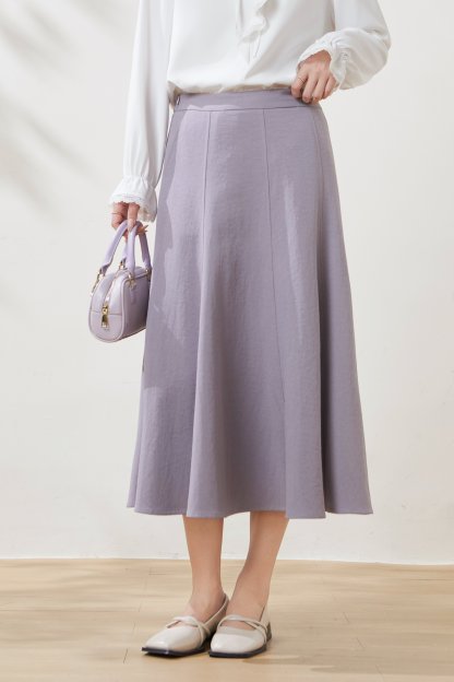 High-waisted eight-panel umbrella skirt FCBQ6969