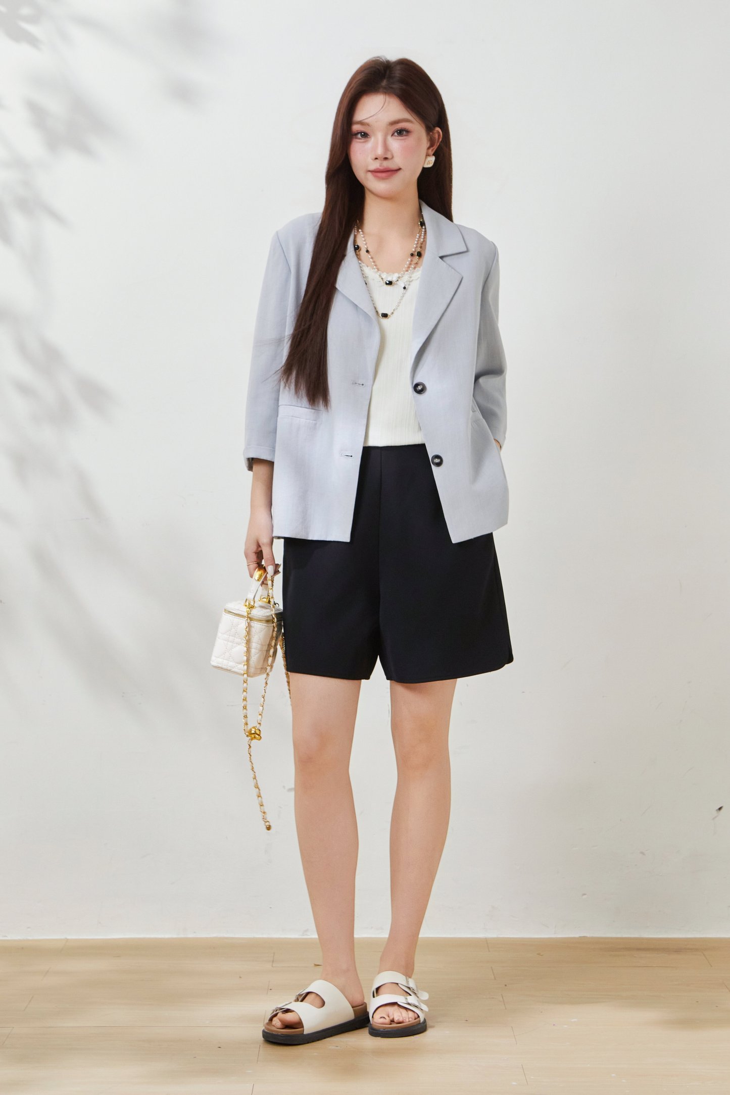 Relaxed Fit Linen Blazer FCW7003