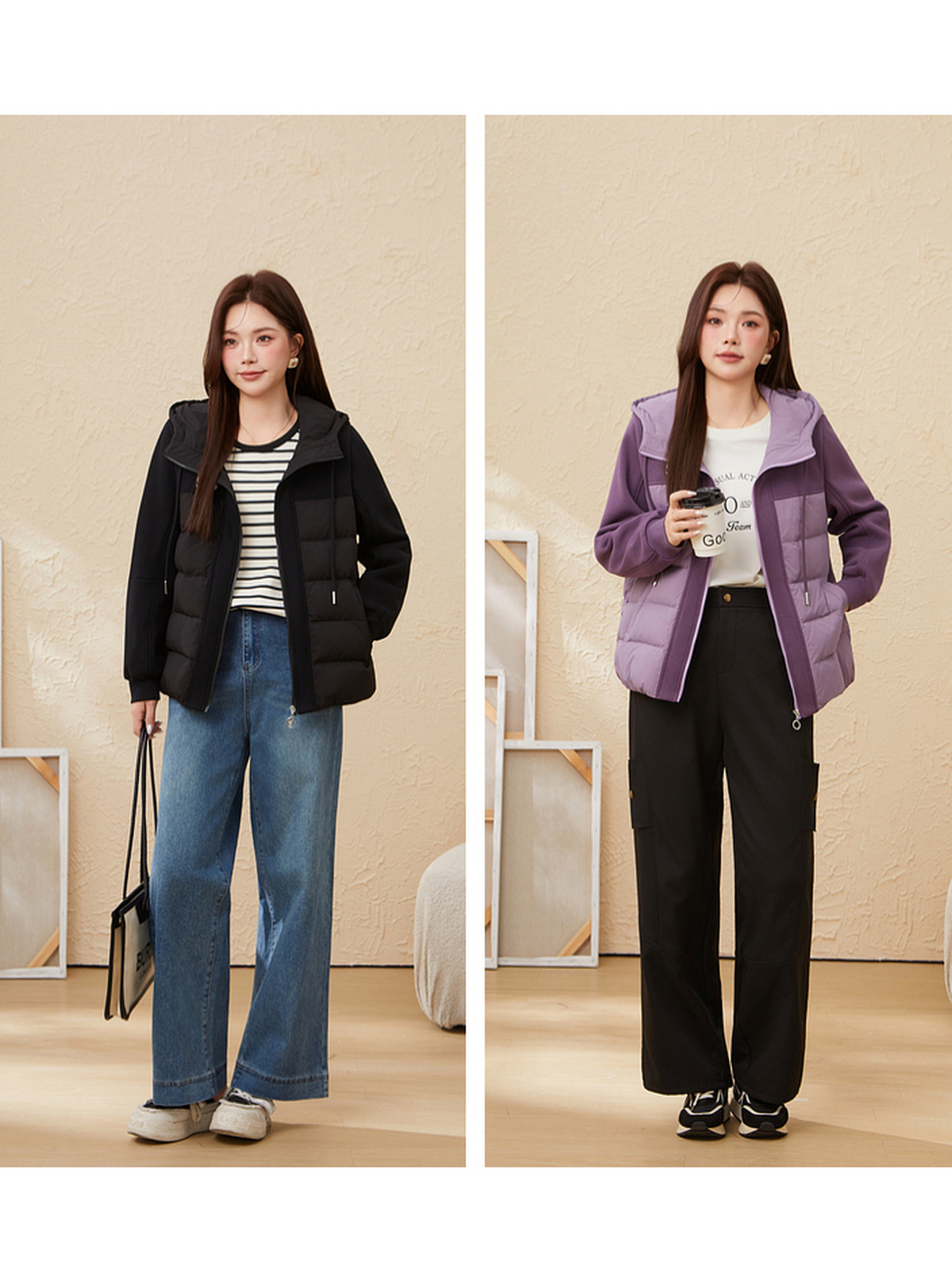 Sports casual Hooded Lightweight Down Jacket EDY5896N