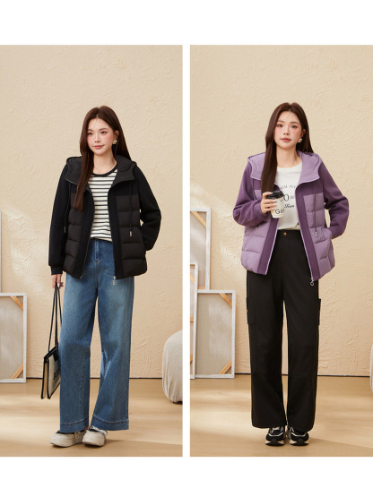 Sports casual Hooded Lightweight Down Jacket EDY5896N