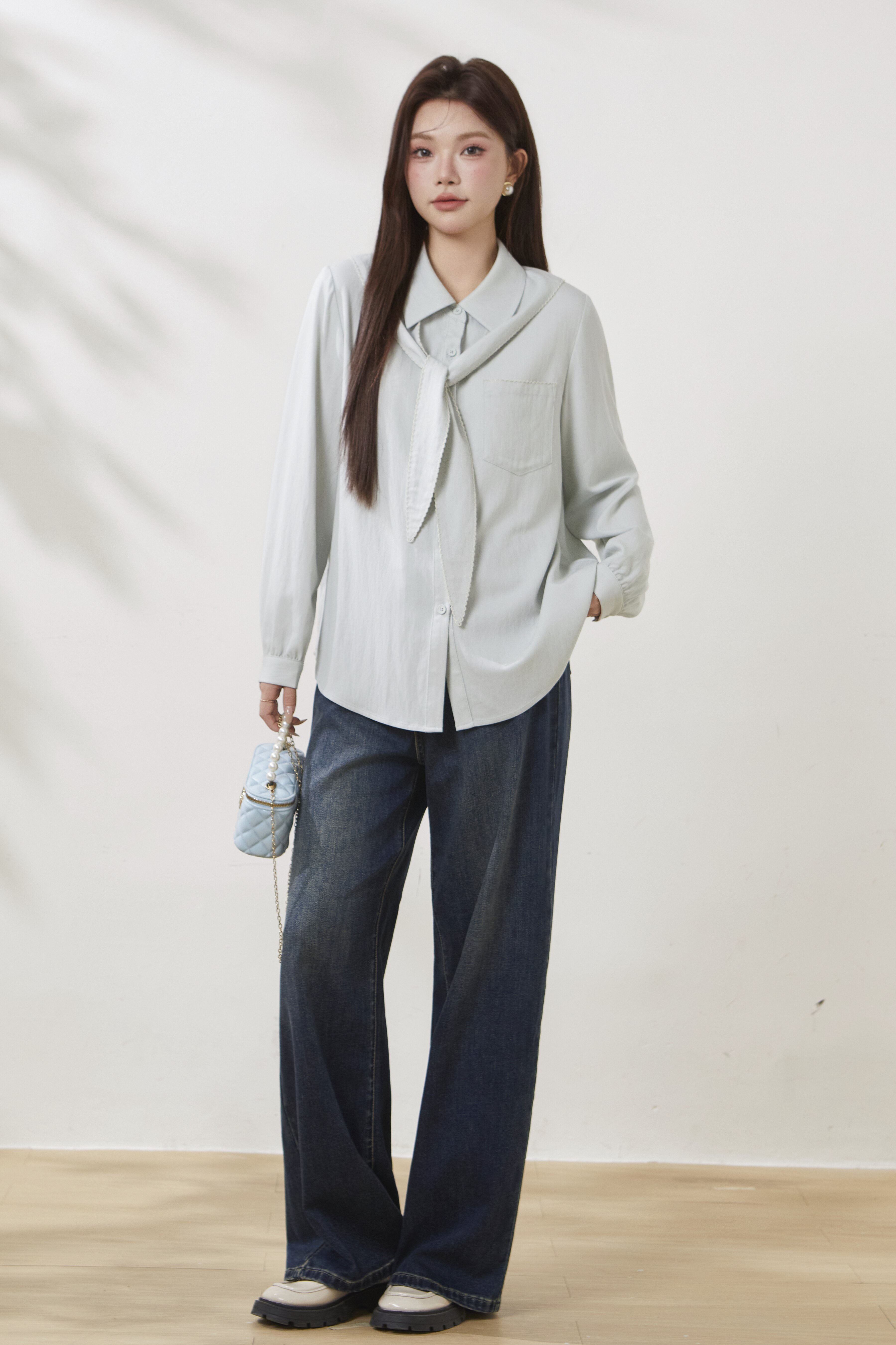 High-waisted straight-leg jeans FCK6959