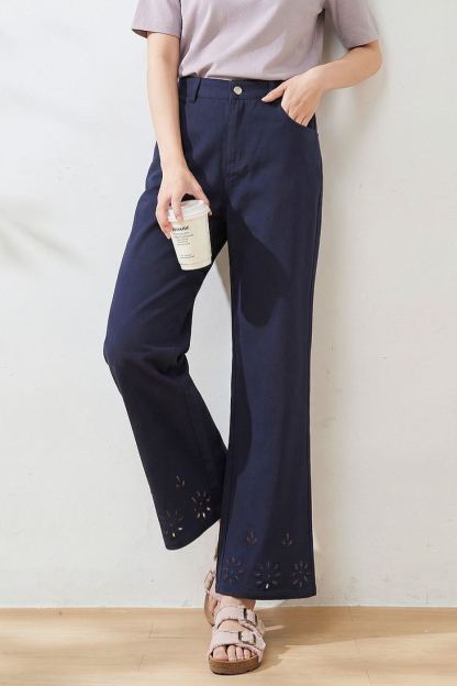 2026 Summer Plus Size High Waist Slimming Cropped Flare Pants FXK7316