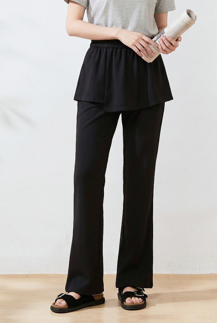 Summer New Plus Size Full-Length Flare Trousers FXK7206
