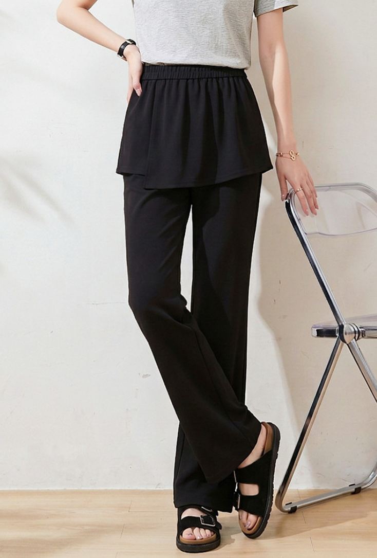 Summer New Plus Size Full-Length Flare Trousers FXK7206