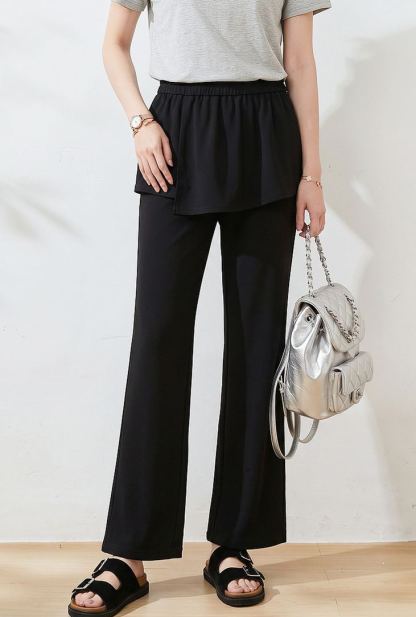 Summer New Plus Size Full-Length Flare Trousers FXK7206