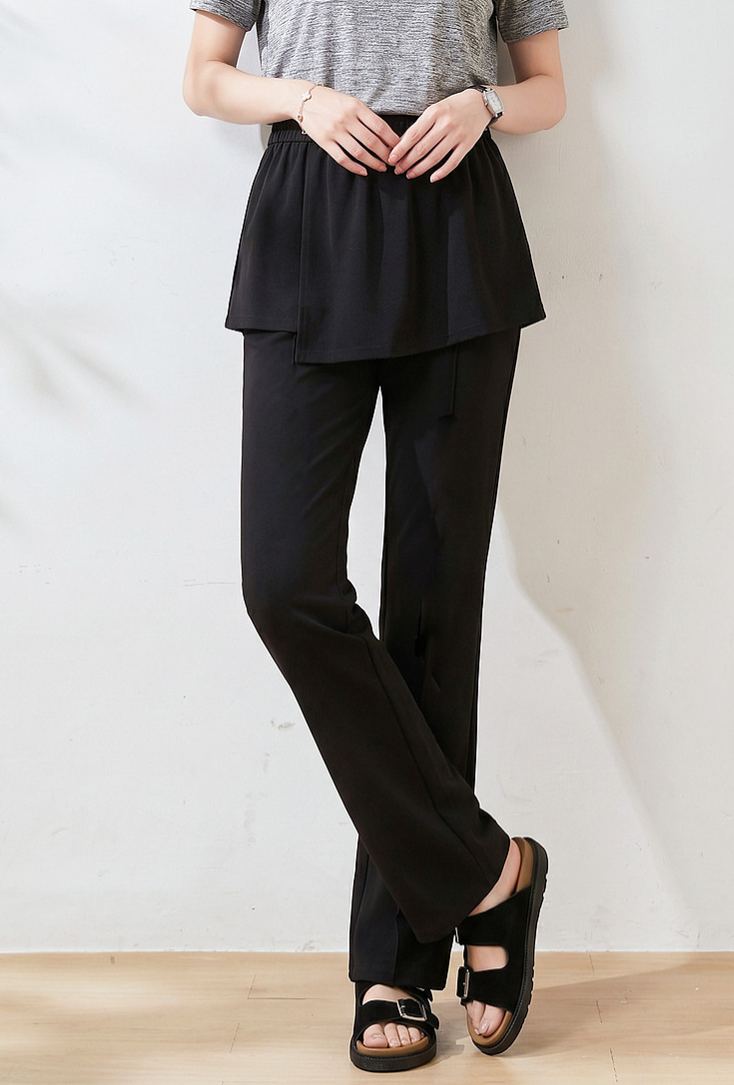 Summer New Plus Size Full-Length Flare Trousers FXK7206