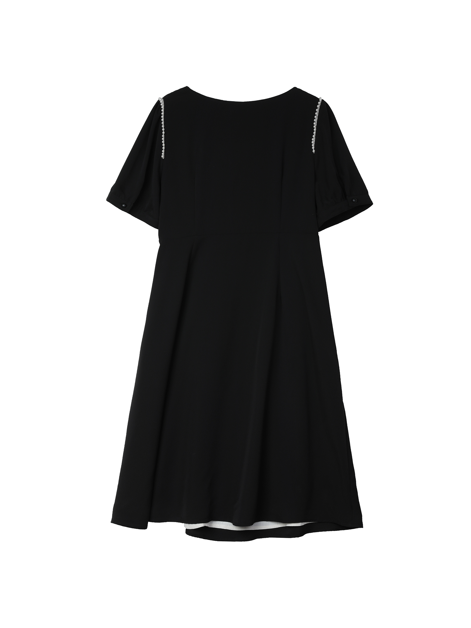 Bubble sleeve chic dress CXQ0615