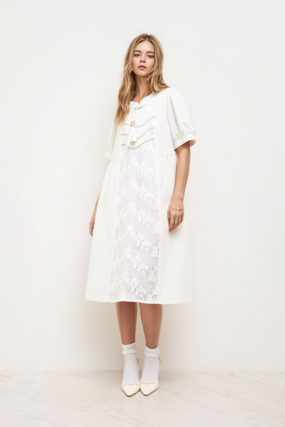 Advanced and elegant super fairy embroidered dress DXQ0187N