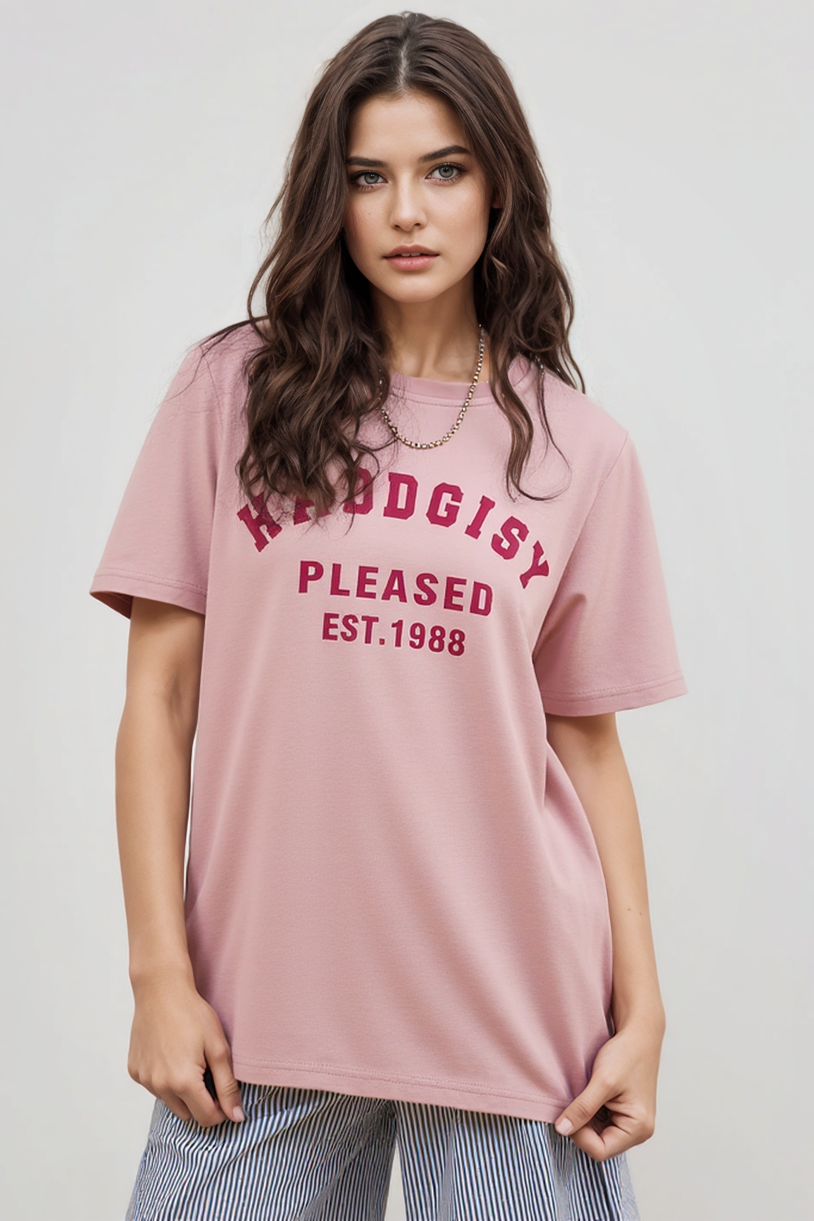 Chic Loose Letter T-shirt Dxz1356