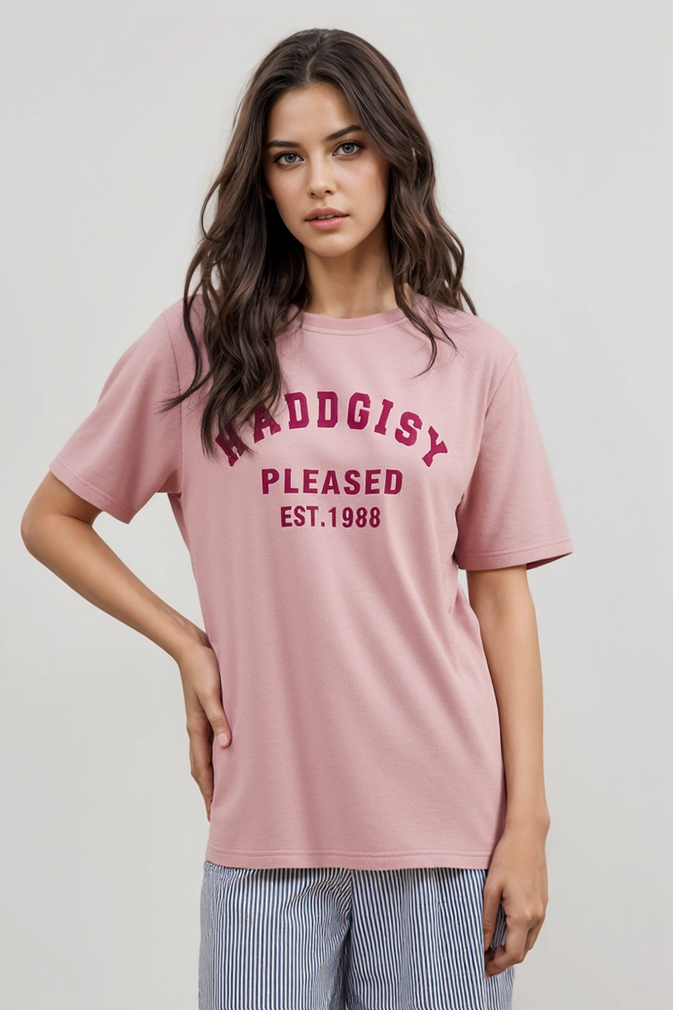 Chic Loose Letter T-shirt Dxz1356