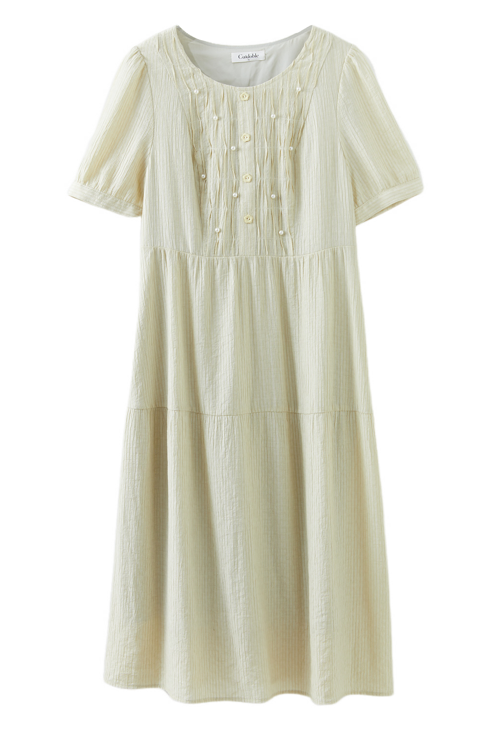 Pleated Beaded Dress DXQ1575