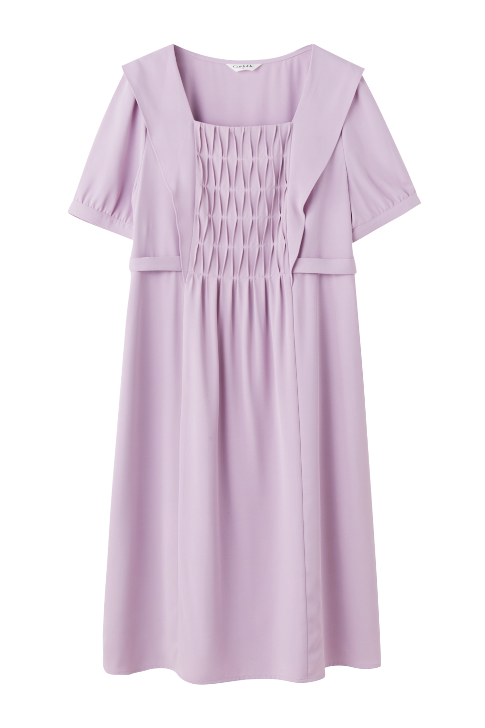 Square Neck Pleated Dress DXQ0756