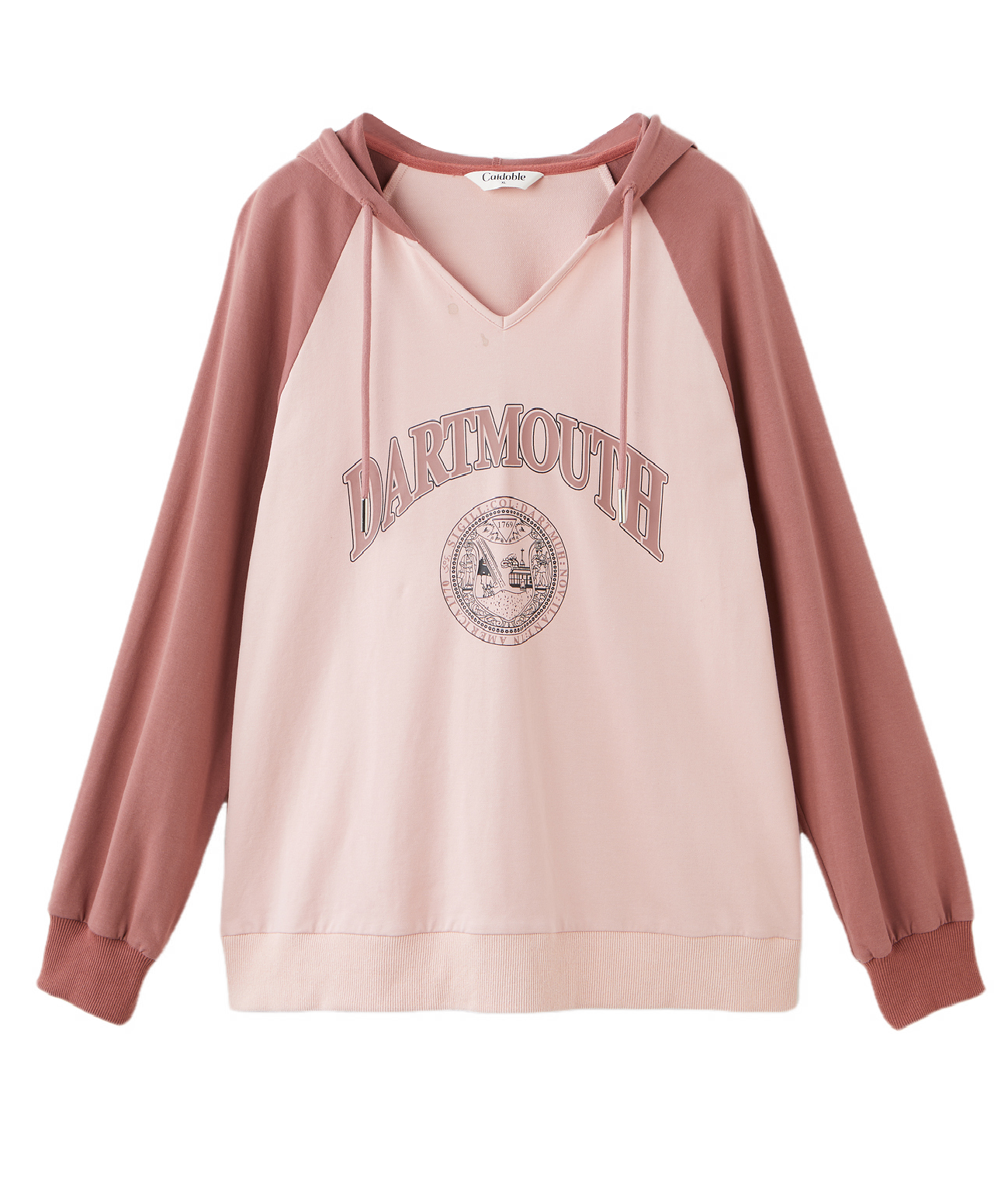 Color Block Raglan Letter Print Sweatshirt ECZ1235N