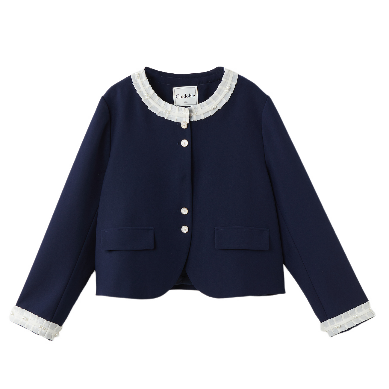 Lace Patchwork Blazer ECW2512