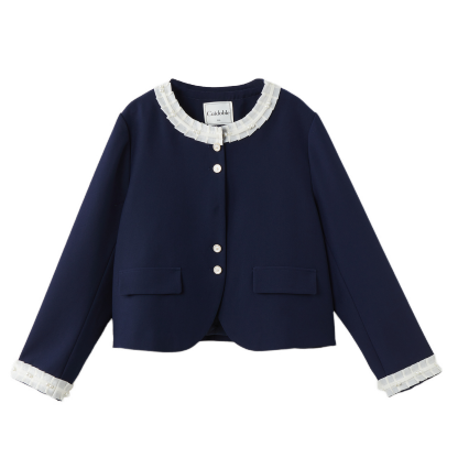 Lace Patchwork Blazer ECW2512