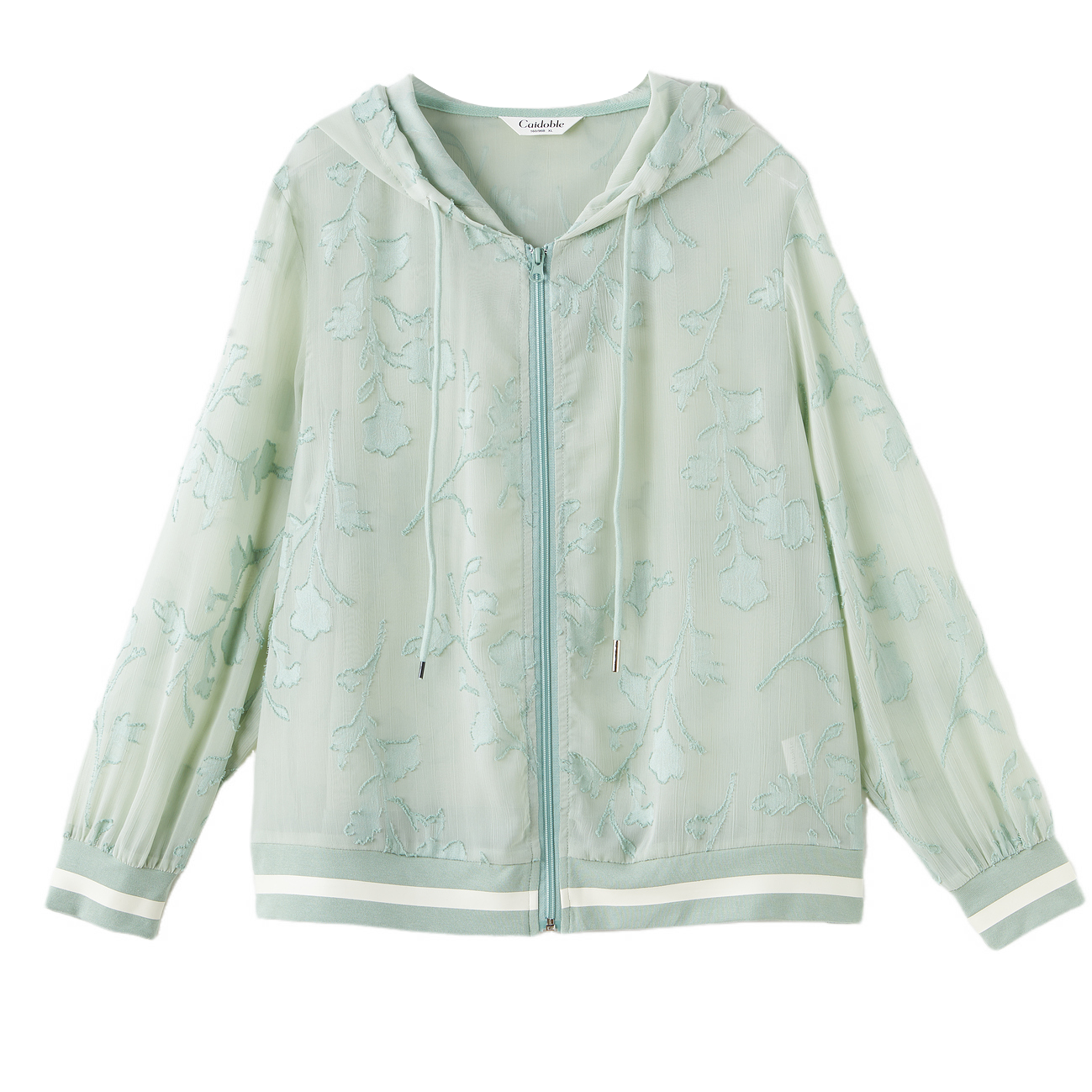 Jacquard Hooded Thin Jacket ECW2568N