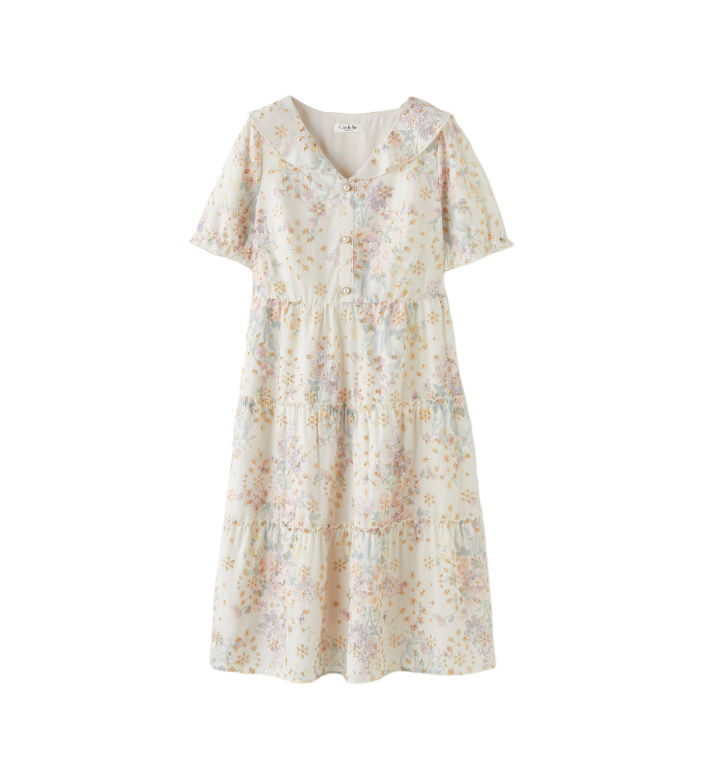 Cutout Print Dress DXQ1732