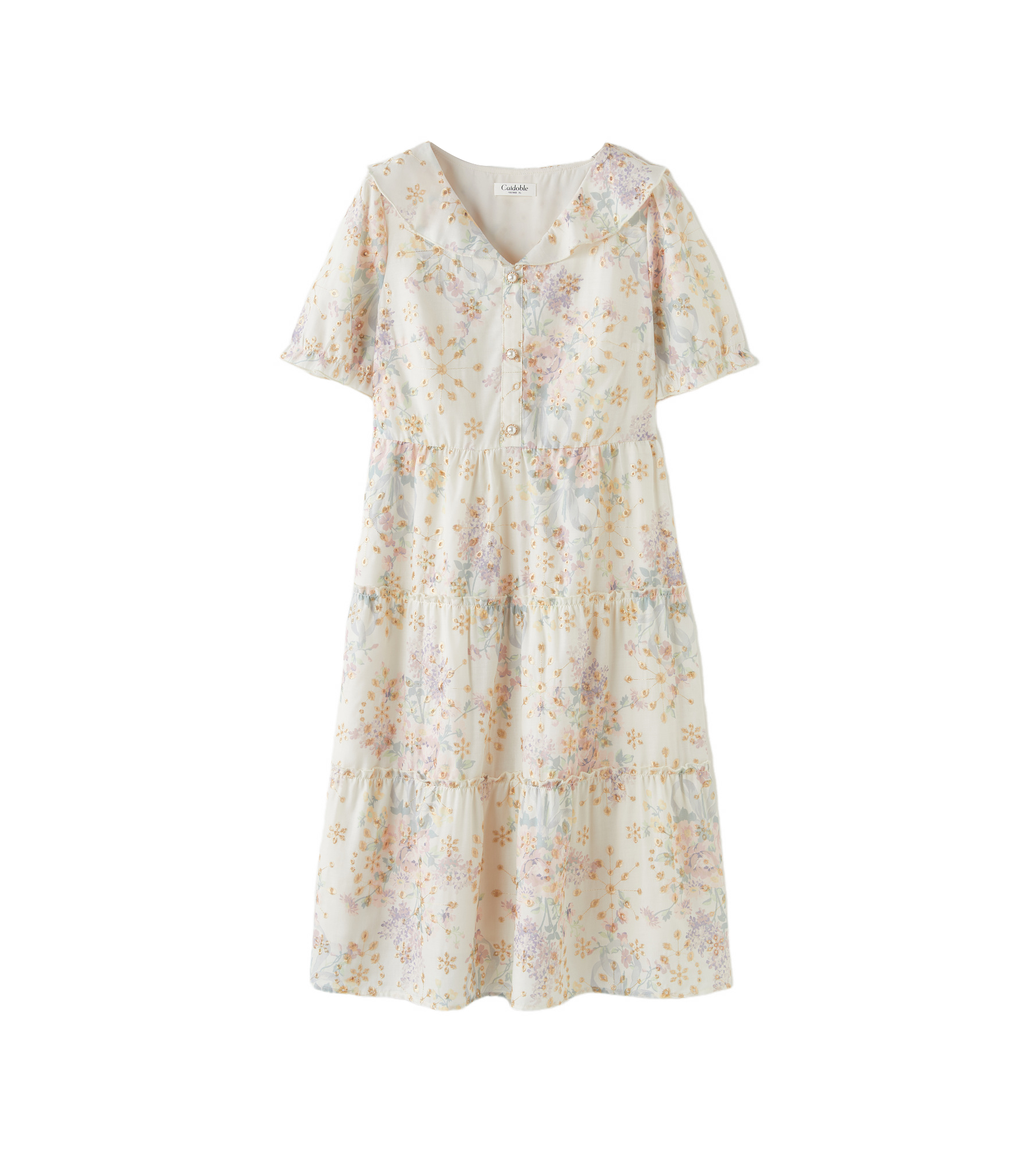 Cutout Print Dress DXQ1732