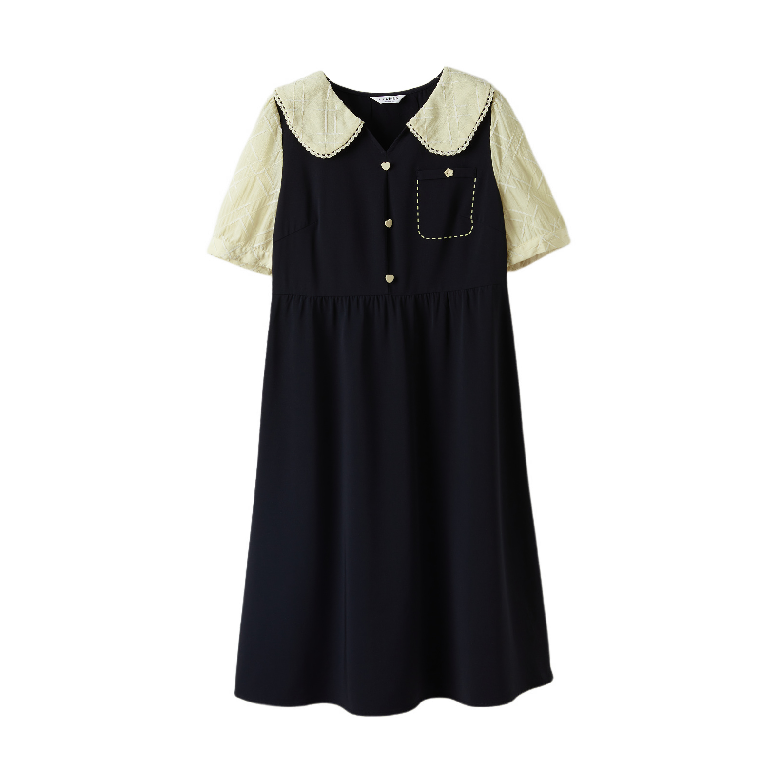 V-neck Waist Slimming Dress DXQ0195