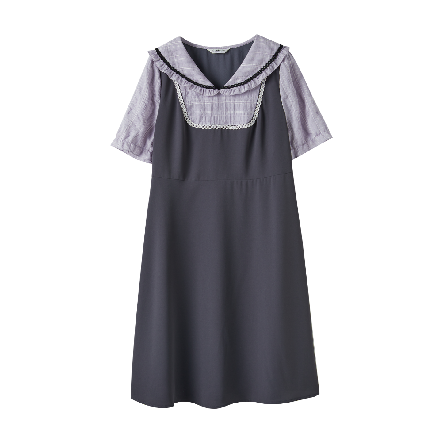 Contrast Color Stitching Slimming Dress DXQ0776