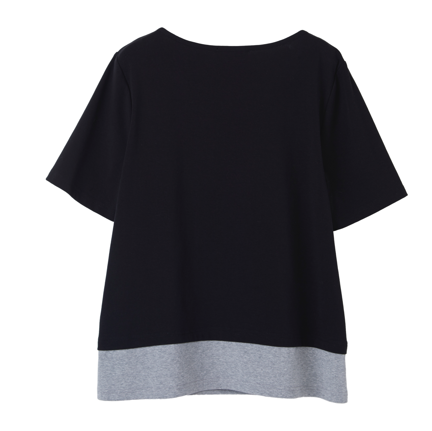 Patchwork Fake Two-Piece French Style T-Shirt DXZ1256