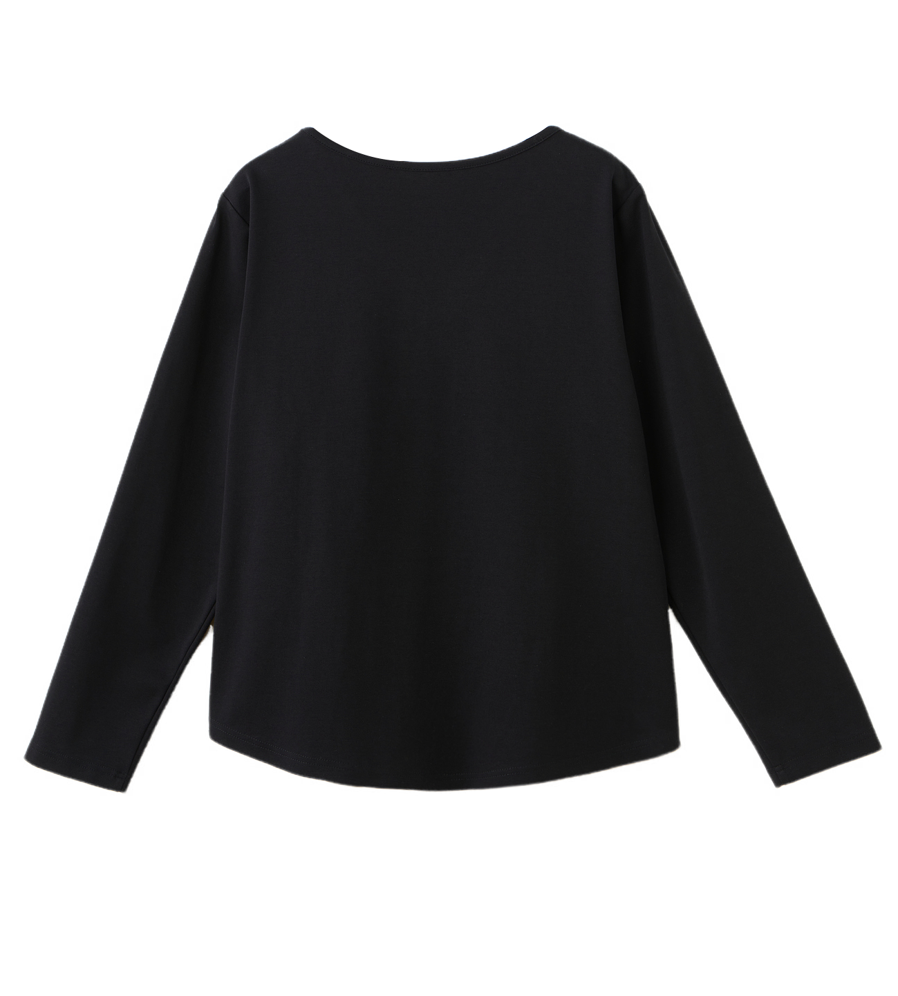 Fake Two-Piece V-Neck Letter Print Long Sleeve T-Shirt ECZ2537