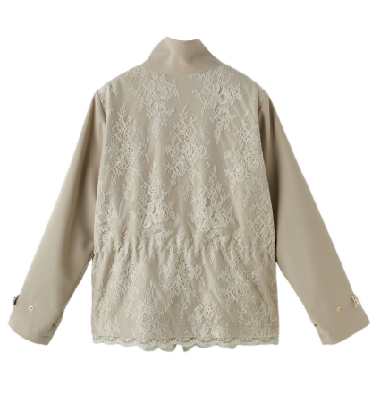 Lace patchwork waistcoat DDW2138