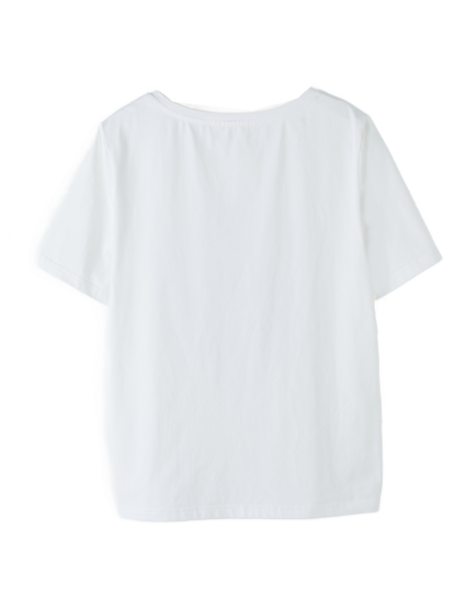 Cartoon Style Versatile Skin-friendly Knitted T-shirt DXZ1330