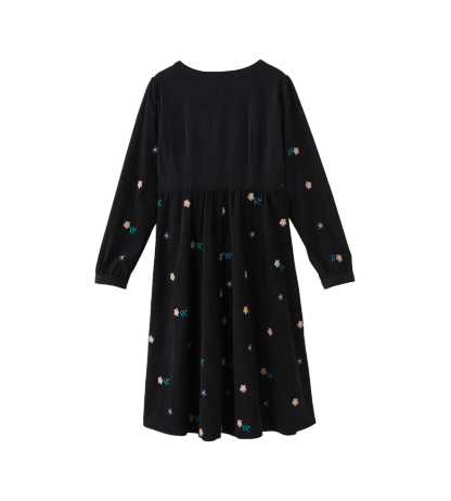 V-neck Slimming Embroidered Elegant Dress DDQ2186