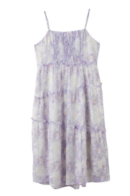 Floral suspender dress ECQ2586